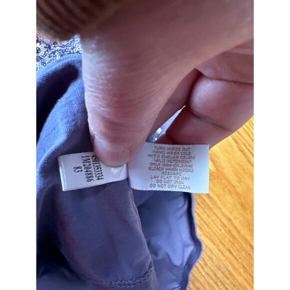 Chicos Sequin Front Purple Tank Top Size 3 US XL - Picture 6 of 7